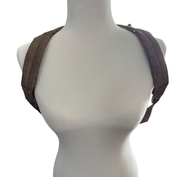 Disney’s TaleSpin Faux Leather Backpack Brown Baloo Vintage Style Bag
